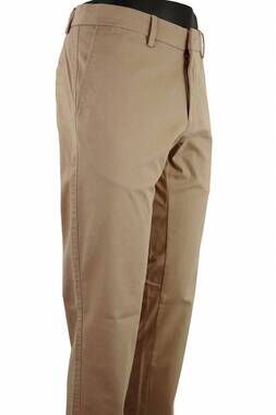 NEW BALLIN men's mansfield cashmere touch sateen stretch chino pants in dark kha